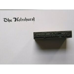 The Holmhurst Hotel Old Atlantic City Letter Press Printer Block Ink Stamp NJ